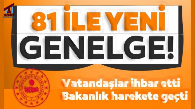 İçişleri Bakanlığı harekete geçti.