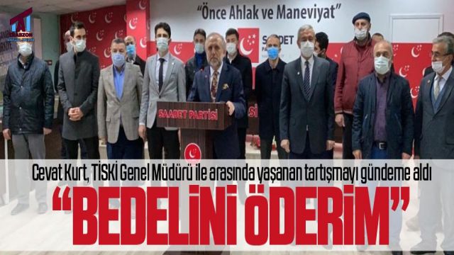 SADET PARTİSİ (SP) TRABZON İL BAŞKANI CEVAT KURT İLE TİSKİ GENEL MÜDÜR ALİ TEKATAŞ’IN ARASINDA KRİZ