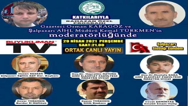 ŞALPAZARI EĞİTİM DERNEĞİ'NDEN PAMAZAN ÖZEL PROGRAMI...